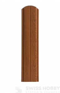 Plechová plotovka Spazio - dřevo dekor