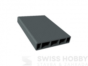 Plotová deska hladká p+d DuoFuse DF3B12 - grafitově černá (GB)- 1,8 m