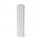 Plechová plotovka Forte jednostranná oblá - bílá RAL 9010 lesk