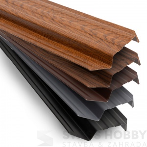 Plechová plotovka Sicuro oblá - černá RAL 9005 lesk Plechová plotovka Sicuro oblá - černá RAL 9005 lesk