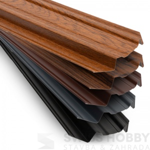 Plechová plotovka Forte oblá - grafit RAL 7024 ultramat Plechová plotovka Forte oblá - grafit RAL 7024 ultramat