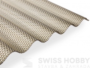 Polykarbonátová vlnitá deska Guttagliss WABE - bronz Polykarbonátová vlnitá deska Guttagliss WABE - bronz