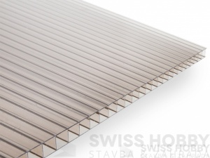 Polykarbonátová deska Guttagliss DUAL BOX 10 mm - bronz Polykarbonátová deska Guttagliss DUAL BOX 10 mm - bronz