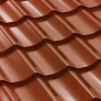 Plechová střešní krytina Classic Tile - RAL 8017 hnědá Plechová střešní krytina Classic Tile - RAL 8017 hnědá
