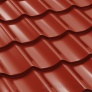 Plechová střešní krytina Classic Tile - RAL 3011 červená Plechová střešní krytina Classic Tile - RAL 3011 červená