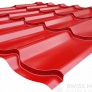 Plechová střešní krytina Classic Tile - RAL 3011 červená Plechová střešní krytina Classic Tile - RAL 3011 červená