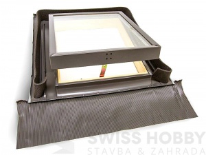 Univerzální střešní světlík - 45x55 cm, šedý Univerzální střešní světlík - 45x55 cm, šedý