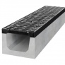 Betonový žlab B125 s litinovou mříží H160 (1000 x 130 x 160 mm) Betonový žlab B125 s litinovou mříží H160 (1000 x 130 x 160 mm)