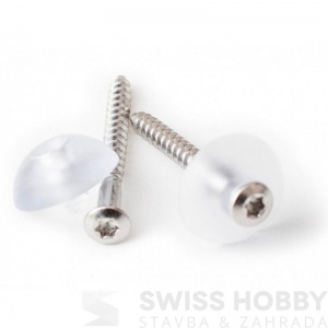 Nerez vrut V2A - 4,5 x 45 mm s plastovou těsnicí podložkou Nerez vrut V2A - 4,5 x 45 mm s plastovou těsnicí podložkou